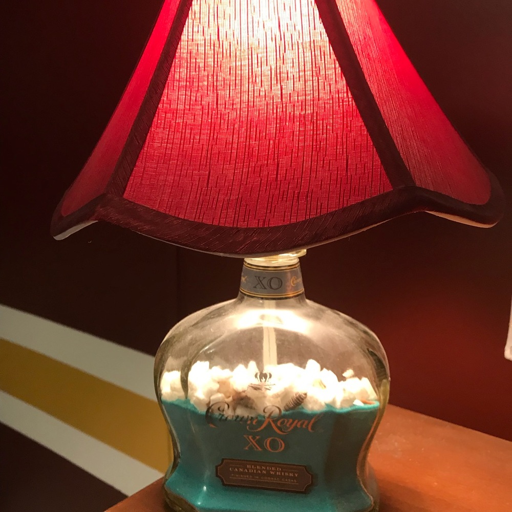 Home Made Crown Royal Lamp
